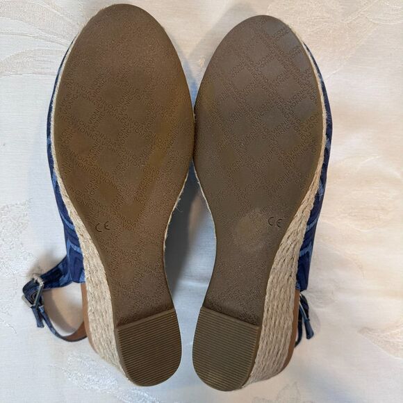 VIONIC Coralina Chevron Women Sandal Size (11) Slingback Wedge Espadrille - Picture 8 of 11